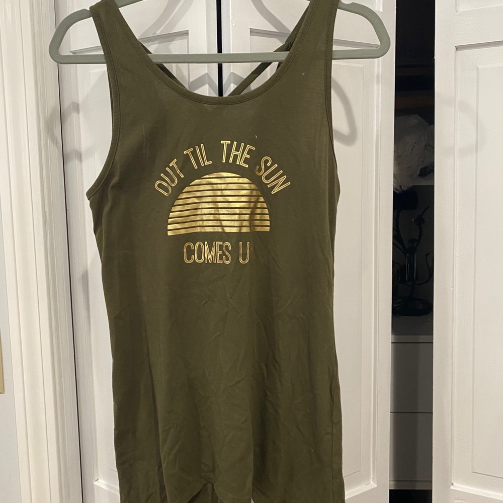 Olive beach cover up